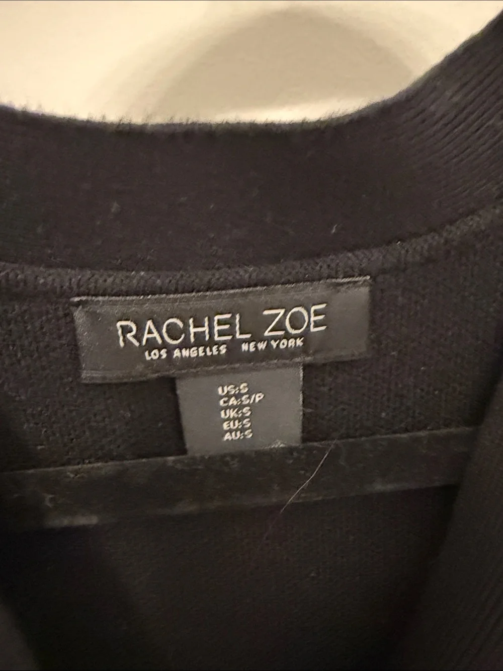 Rachel Zoe Black Sleeveless Knit Vest with Gold Buttons - Picture 2 of 3